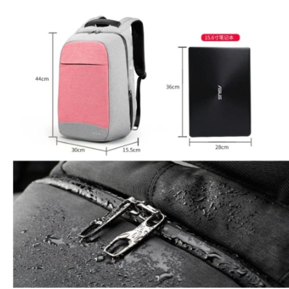Multi Fashion Female Feminina Mochila Pink 15.6\